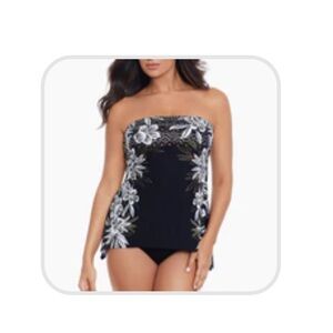 Miraclesuit Black and White Coverup Swimwear